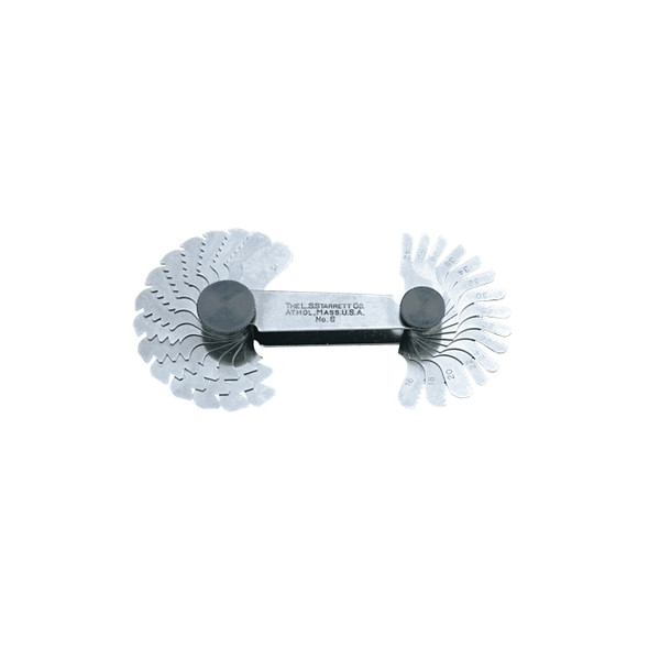 6 SCREW PITCH GAGE 60 DEGREE THREADS- 30 LEAVES