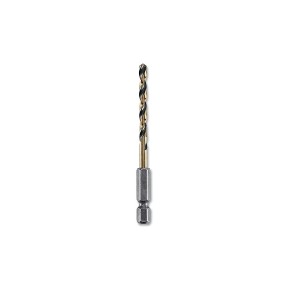 Black and Gold Impact Ready Drill Bit, 5/32 in dia, 135° Split Point Tip, 3-3/16 in OAL