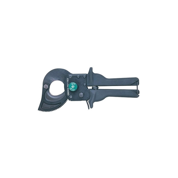 Ratchet Cable Cutters, 11 3/4 in, Shear Cut