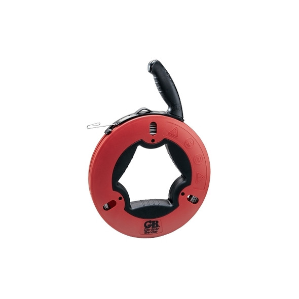 UPPERHAND STEEL FISHTAPE W/RUBBER GRIPS 65'X1/8"