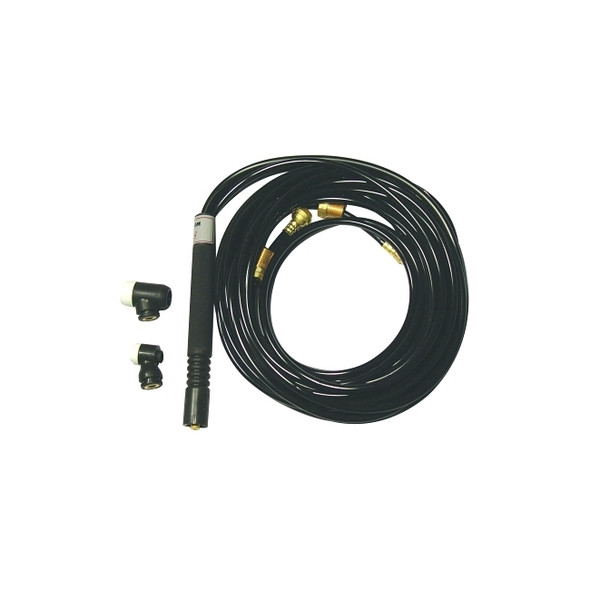 Water Cooled Flexible Tig Torch Packages, Flex Head, 25 ft Braided Rubber Cable