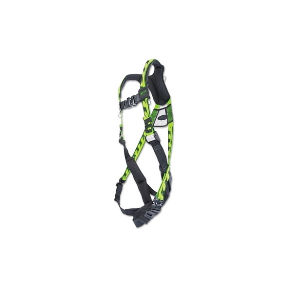 AirCore™ Full-Body Harness, Aluminum Stand-Up Back D-Ring, Universal, Quick-Connect Straps, Green