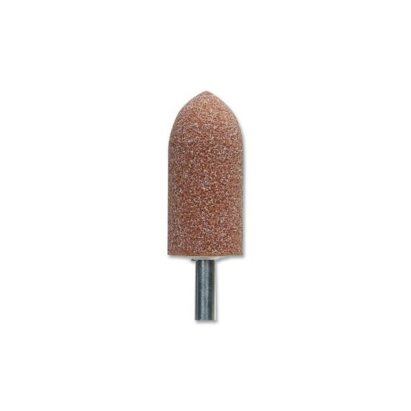 Gemini Mounted Point, 7/8 in dia, 2 in Thick, 1/4 in arbor, 60 Grit, Medium