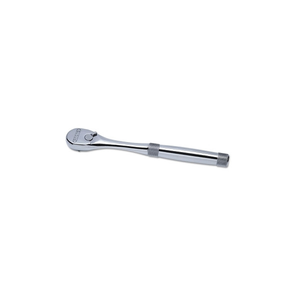 Pear Head Ratchet, Premium, 3/8 in Dr, 8-1/2 in L, Full Polish