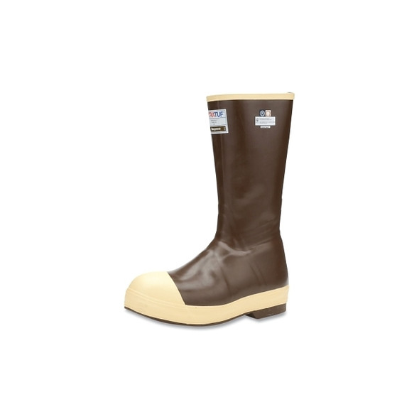 XTRATUF® 15 in Legacy Boot, Size 11, Latex Neoprene, Brown/Tan, Steel Toe, Insulated