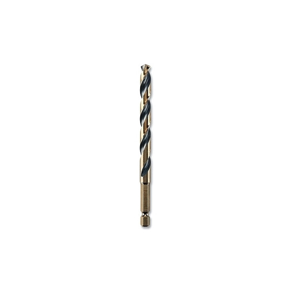 Black and Gold Impact Ready Drill Bit, 21/64 in dia, 135° Split Point Tip, 4-3/4 in OAL