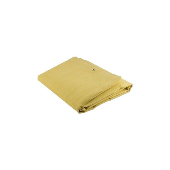 Acrylic Coated Fiberglass Light-Duty Welding Blanket, 6 ft W x 8 ft L, 23 oz, with Grommets, Yellow