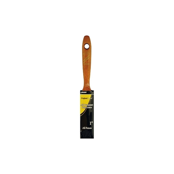 Latex Paint Brush, 1/2 in thick, 2-1/4 in trim, Polyester, Walnut Wood handle