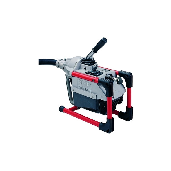 Model K-60SP Drain Cleaner, 600 RPM, 1-1/4 in to 4 in Pipe Diameter, w/(5) 7/8 x 15 ft Cable