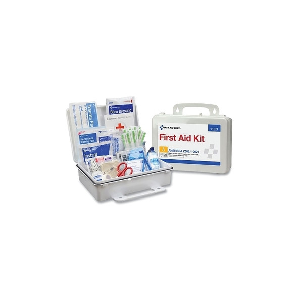 General Use First Aid Kit For Up to 25 People, Plastic, Portable/ Wall Mount