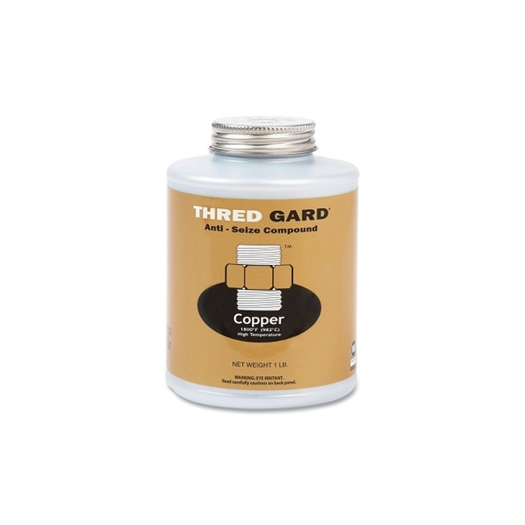 Copper-Based Anti-Seize and Lubricating Compound, 1 lb, Brush Top Container