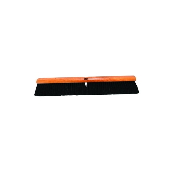 No. 9X Line Floor Brush, 24 in, 3 in Trim L, Black Tampico, Polystyrene, Hosehair