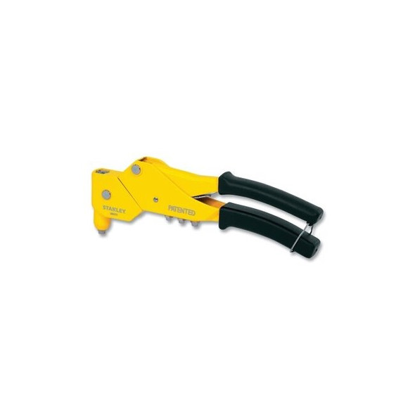 Swivel Head Manual Riveter, 11-1/8 in rivet, Rubber handle