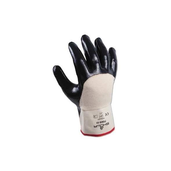 7066 Series Gloves, Size 9, White/Navy