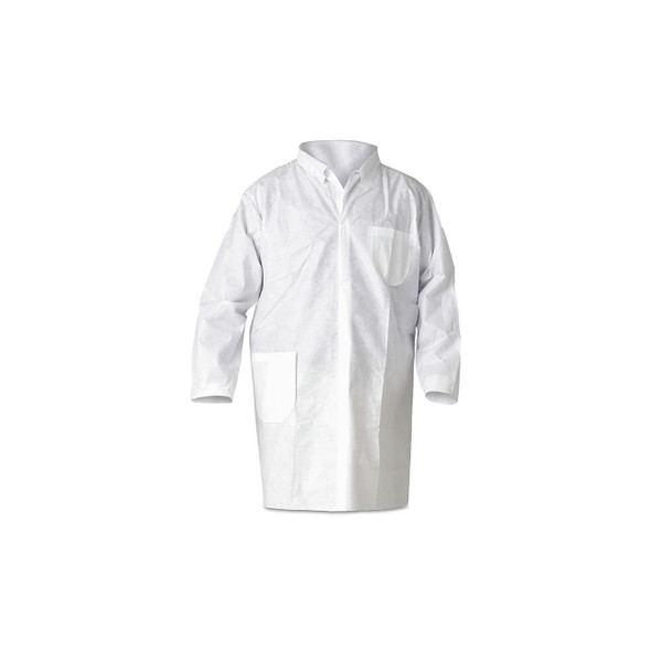 A20 Breathable Particle Protection Lab Coat, Medium, White