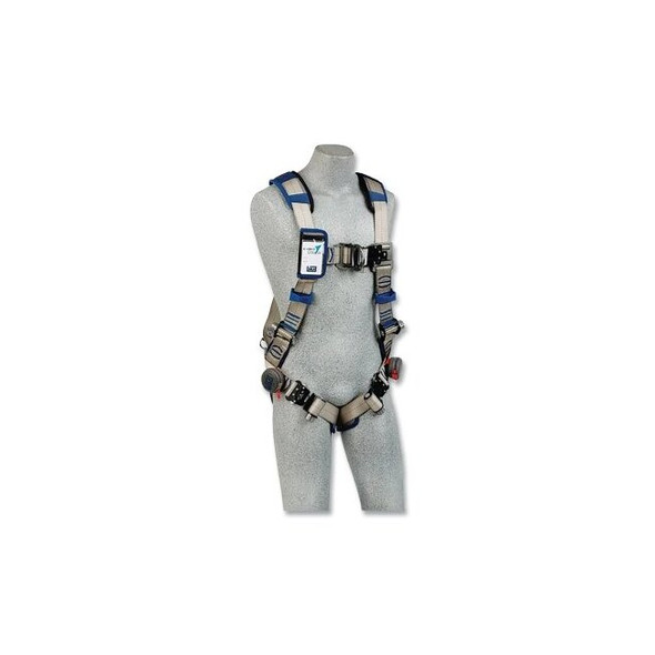 ExoFit STRATA™ Vest-Style Climbing Harness, Back and Front D-Rings, Medium, Tri-lock Revolver™ Quick Connect