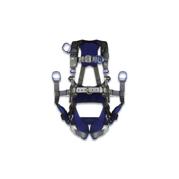 ExoFit™ X300 Comfort Oil and Gas Climbing/Suspension Safety Harness, Bk/Fr/Waist/Ext D-Rings, XL, Auto-Locking QC/Rev/Tongue