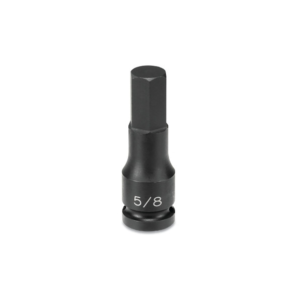 Impact Driver, 1/2 in Drive, SAE, 1/2 in Size, 2.95 in OAL, Hex