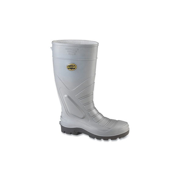 16 in PVC Gumboots, size 12, Steel Toe, Green