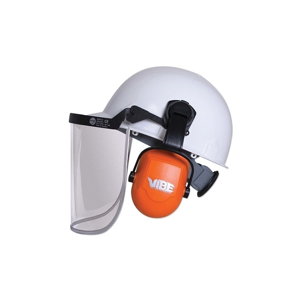 Hard Hat Face Shield Bracket, for Slotted Caps, Black