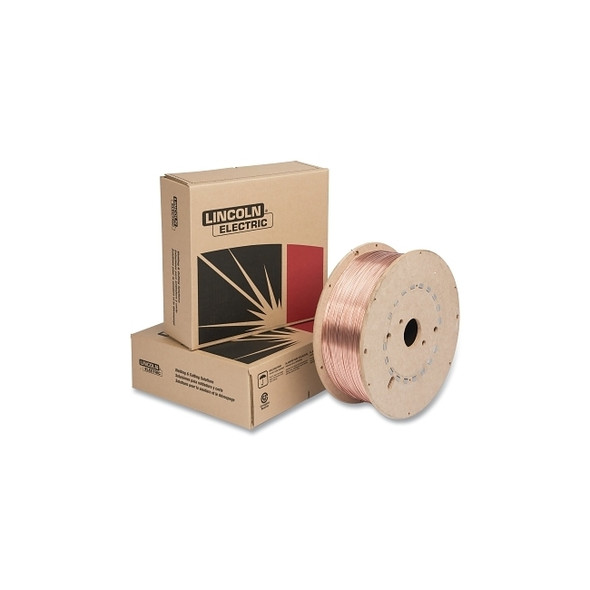 SuperArc® L-50® MIG Wire, 0.045 in dia, 60 lb Fiber Spool, Copper Coated Mild Steel