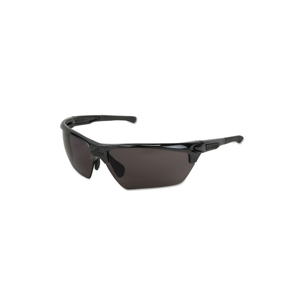 Dominator® DM3 Safety Glasses, Polycarbonate Gray Lens, MAX6®, Black Polycarbonate/TPR