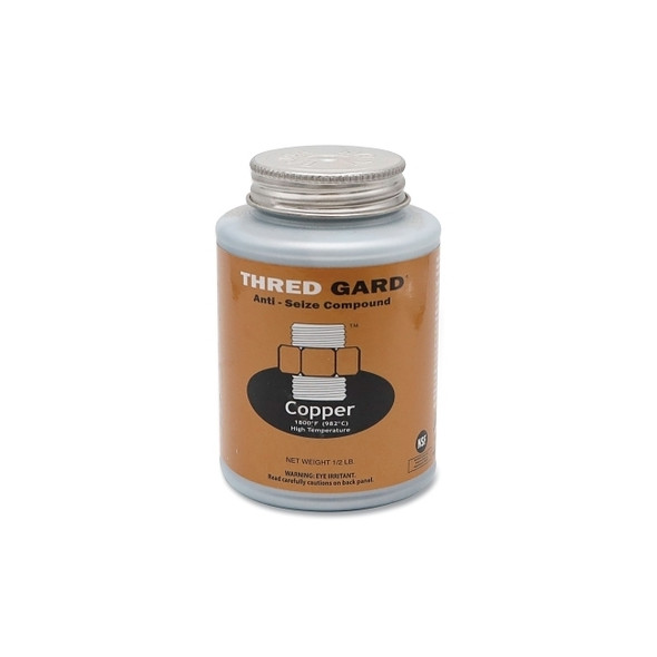 Copper-Based Anti-Seize and Lubricating Compound, 1/2 lb, Brush Top Container
