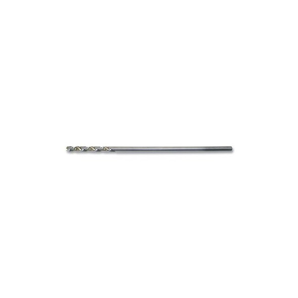 Aircraft NAS 907 Type B HSS Extension Drill Bit, Bright, 1/4 in and Letter E dia Cutting, Split Point, 6 in OAL
