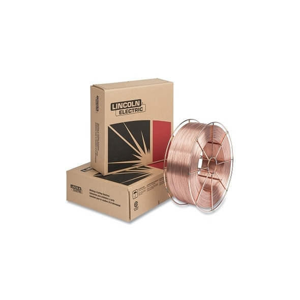 SuperArc® L-59® MIG Wire, 0.045 in dia, 44 lb Steel Spool, Copper Coated Mild Steel