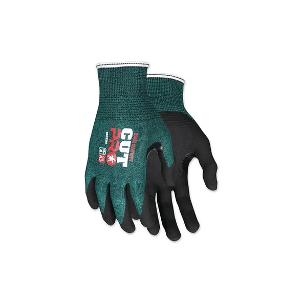 CutPro® 96782 HyperMax® Nitrile-Foam Coated Gloves, Small, Green/Black