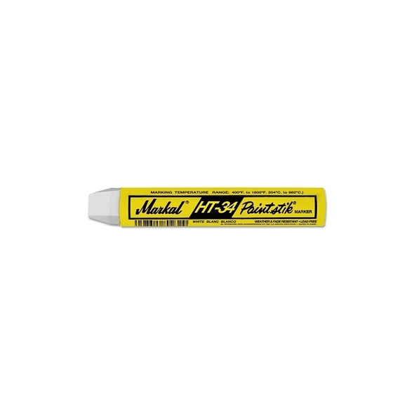 HT-34 Paintstik® Solid Paint Marker, 3/4 in X 4-5/8 in L, White, King