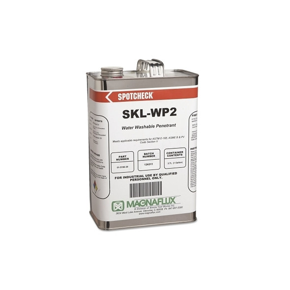 Spotcheck® SKL-WP2 Water Washable Penetrant, 1 gal, Bottle