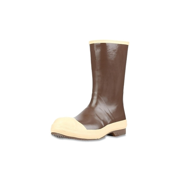 Neoprene Dipped Safety Footwear, Steel Toe, Size 8, 12 in H, Copper/Tan with NEO-GRIP™ Sole