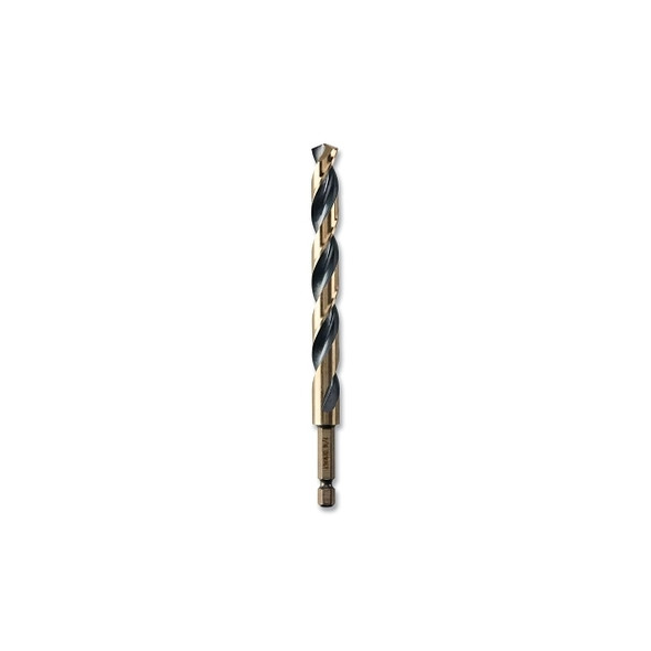 Black and Gold Impact Ready Drill Bit, 7/16 in dia, 135° Split Point Tip, 5-3/4 in OAL