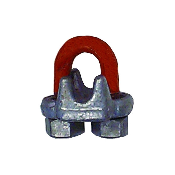 Forged Wire Rope Clips, 9/16 in, Galvanized Zinc