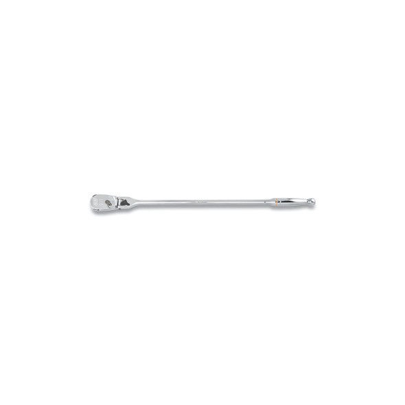 90T Ratchet, Tear Drop, 1/2 in Drive, 24.00 in OAL, Alloy Steel, Full Polish Chrome, Locking Flex Handle