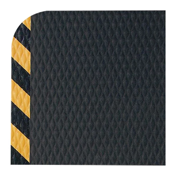 M + A Hog Heaven® Anti-Fatigue Mat, 2' x 3', Black/Yellow, 1/Each