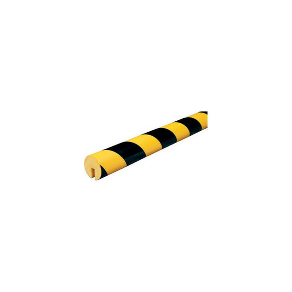 Knuffi Edge Bumper Guard Type B 196-3/4""L x 1-9/16""W Black & Yellow 60-6710