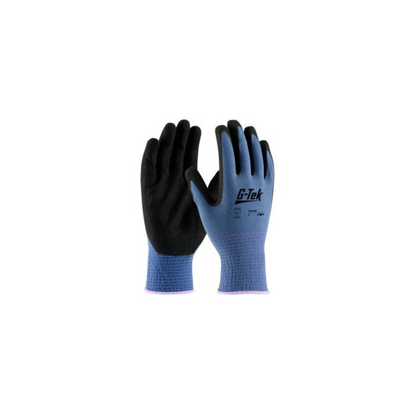 PIP G-Tek Nitrile MicroSurface Nylon Grip Gloves 12 Pairs/DZ Medium