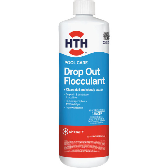 HTH Pool Care Drop Out 1 Qt. Liquid Flocculant 67229