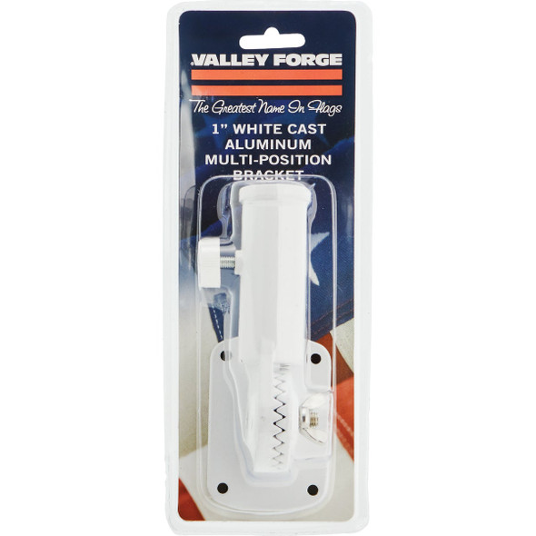 Valley Forge 13-Position 1 In. Aluminum White Flag Pole Bracket 60754 815845