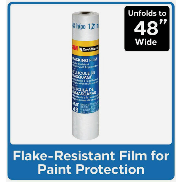 3M Hand-Masker 48 In. x 180 Ft. x 0.35 Mil. Advanced Masking Film AMF48 775300
