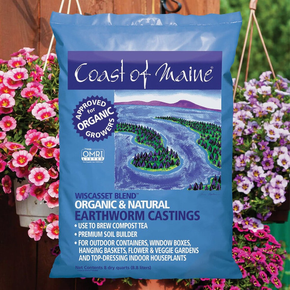 Coast of Maine Wiscasset Blend 8 Qt. Organic Earthworm Castings WI4501 768209
