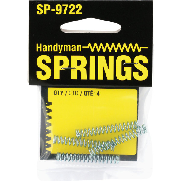 Prime-Line Handyman 0.028 Ga 7-32 In. x 1-3-8 In. Compression Spring (4-Pack) SP 9722 749284