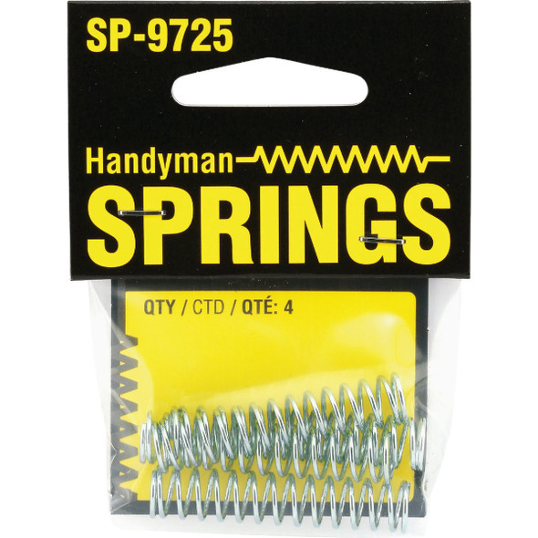 Prime-Line Handyman 0.035 Ga 3-8 In. x 1-3-4 In. Compression Spring (4-Pack) SP 9725 749337