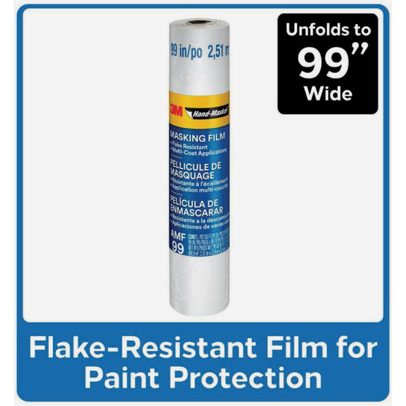 3M Hand-Masker 99 In. x 90 Ft. x 0.35 Mil. Advanced Masking Film AMF99 783122