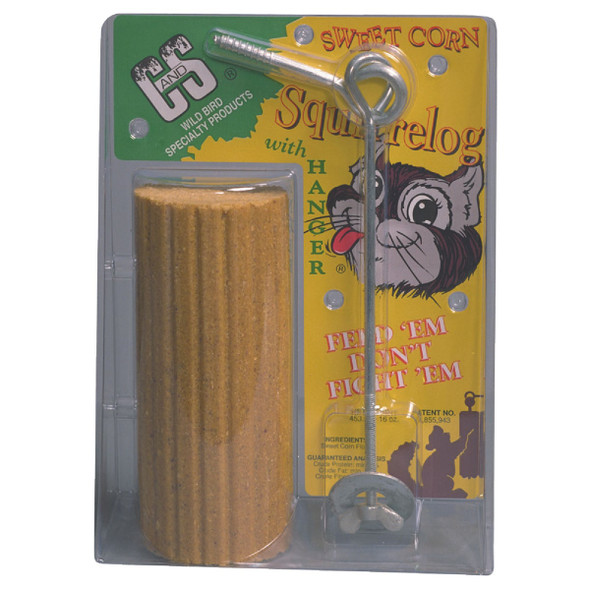 C&S 16 Oz. Sweet Corn Squirrelog with Hanger 100214224 704741