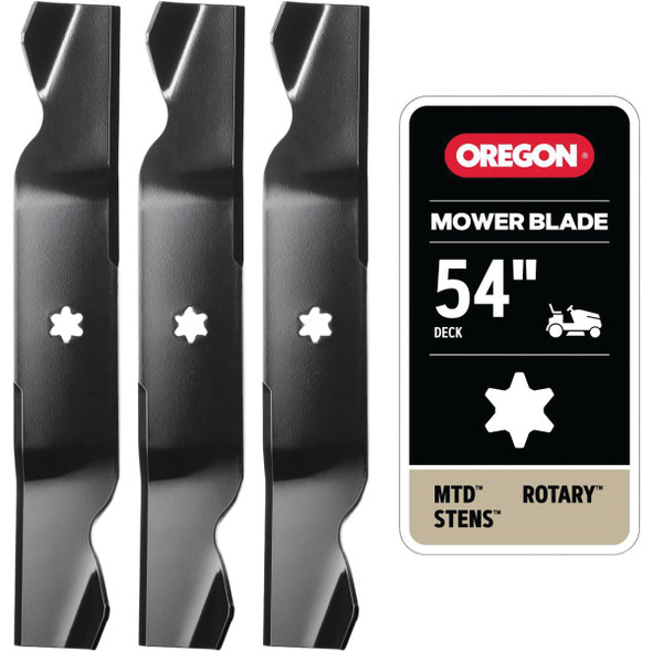 Oregon 54 In. MTD Riding Mower Blades (3-Pack) F-54-3