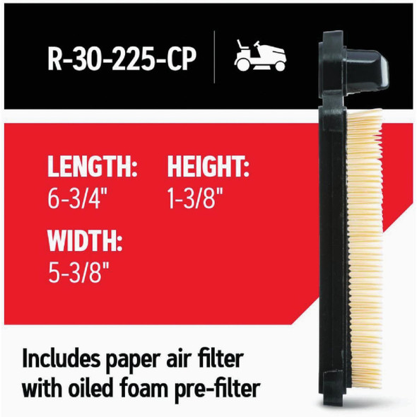 Oregon R-30-225-CP Air Filter for Riding Mowers R-30-225-CP 706558