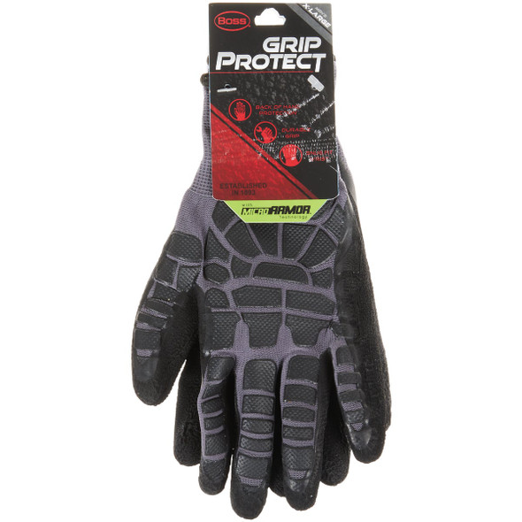 Boss Grip Protect Men's XL Coated Glove with Micro Armor B32051-XL 712256